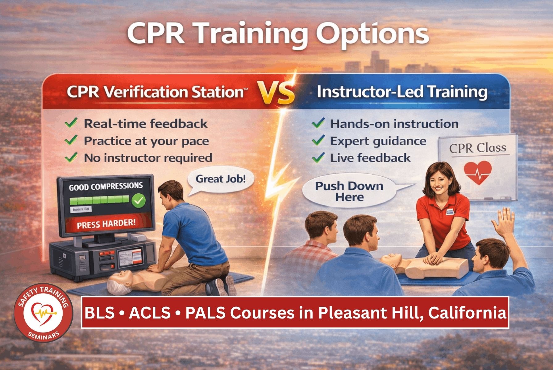 BLS • ACLS • PALS Courses in Pleasant Hill , California