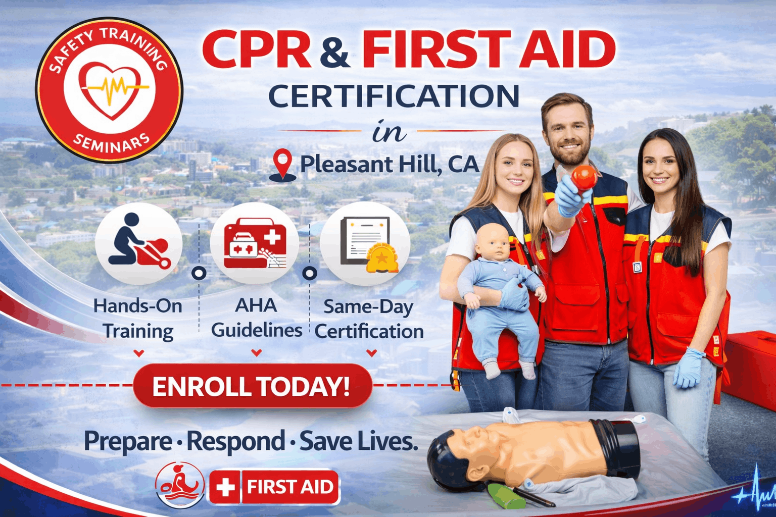 CPR & First Aid class in Pleasant Hill
