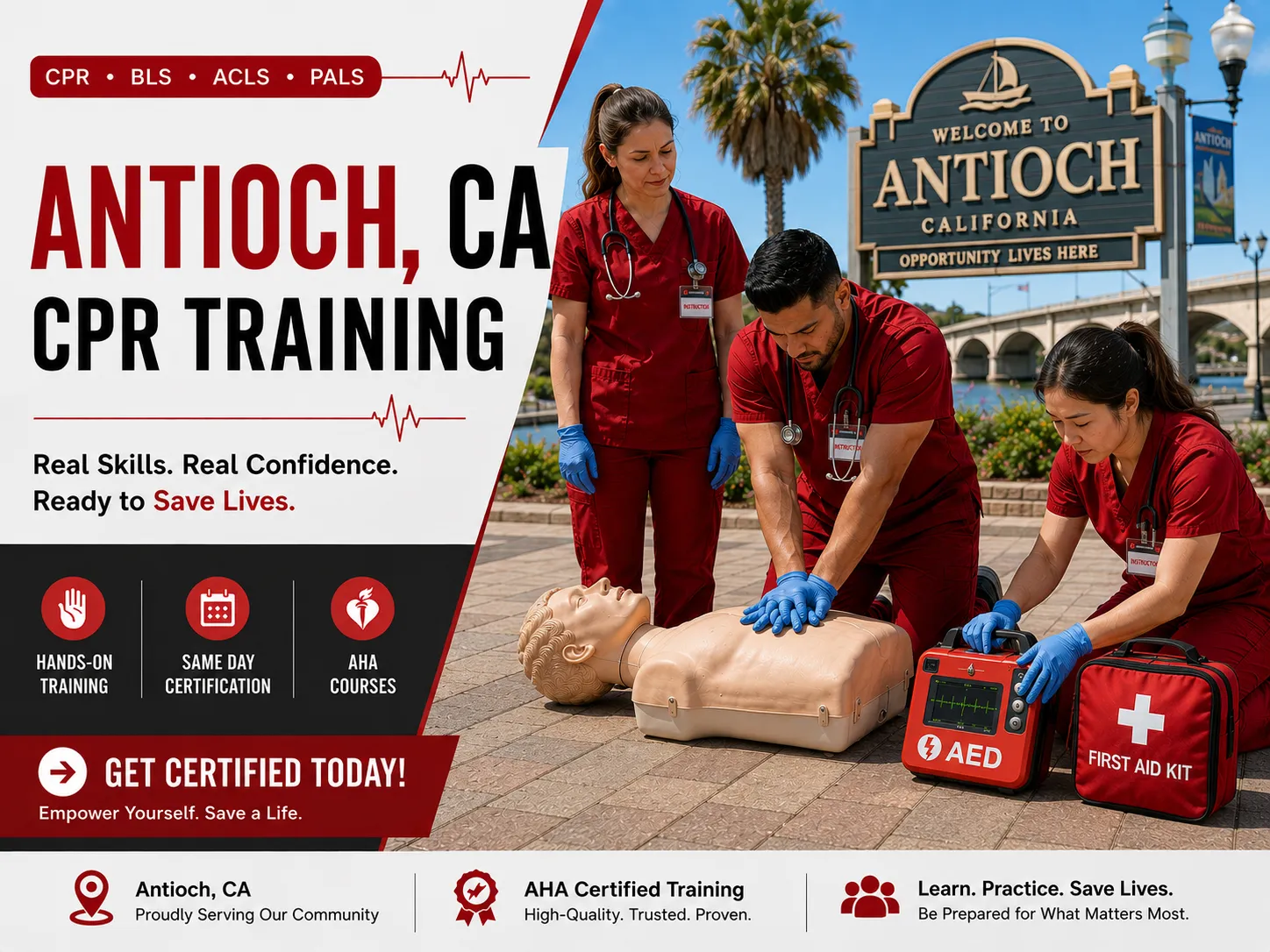 CPR BLS, ACLS & PALS Certification Course in Antioch, CA